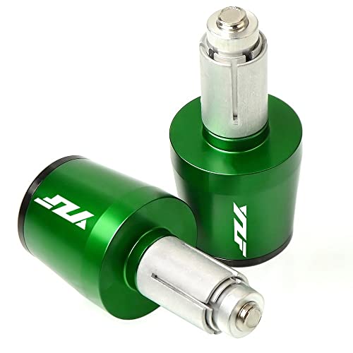 Für Yama&ha YZF R1 R6 YZFR6 R125 YZFR15 R25 R3 Motorradgriffe Lenker Griffenden Stecker Abdeckkappe Ausgewogene CNC Aluminium Griffteile(Grün) von XZGFZHY