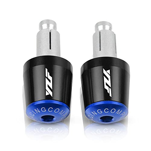 Für Yama&ha YZF R6S R6 YZF-R1 R1 Motorradgriffe Lenker Griffenden Stecker Abdeckkappe Ausgewogene CNC Aluminium Griffteile(Blau) von XZGFZHY