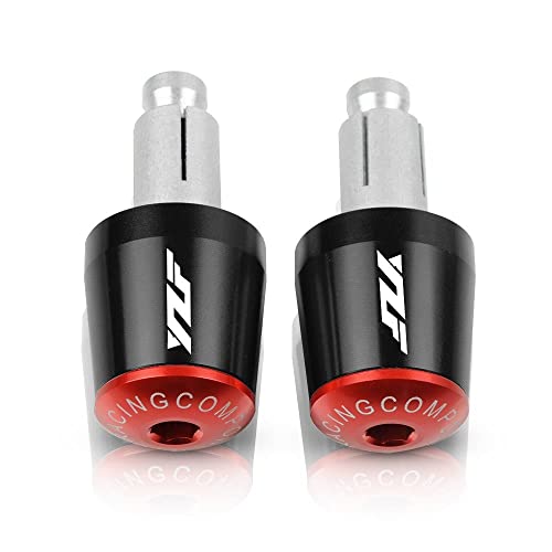 Für Yama&ha YZF R6S R6 YZF-R1 R1 Motorradgriffe Lenker Griffenden Stecker Abdeckkappe Ausgewogene CNC Aluminium Griffteile(Rot) von XZGFZHY