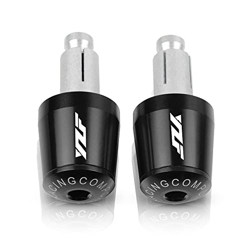 Für Yama&ha YZF R6S R6 YZF-R1 R1 Motorradgriffe Lenker Griffenden Stecker Abdeckkappe Ausgewogene CNC Aluminium Griffteile(Schwarz) von XZGFZHY