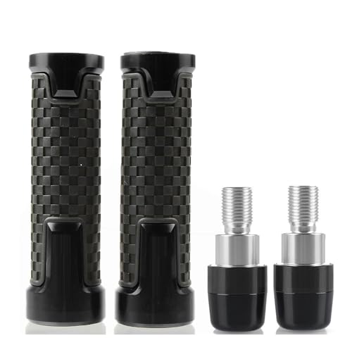 Für Yama&ha YZF600 YZF1000 THUNDERCAT YZF750 R/SP Motorrad Lenker Handgriffe Anti Skid Lenkerkappe Endstopfen CNC Aluminium Griffteile(Schwarz) von XZGFZHY