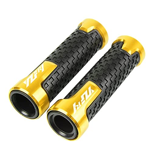 Für Yama&ha YZFR1 YZF-R1 R1M R1S 1999-2020 Motorrad Lenkergriffe Rutschfeste Gummigriffe Lenkerenden CNC Aluminium 7/8" 22mm Griffteile(Gold) von XZGFZHY