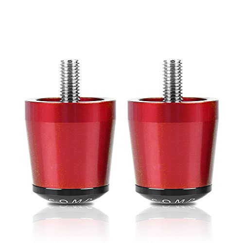 Für Z750 Z 750 2007 2008 2009 2010 2011 2012 Z750 Motorrad CNC Aluminium Griffe Lenker Griff Enden Stecker Abdeckkappe Ausgewogene Stecker Griffteile(Rot) von XZGFZHY