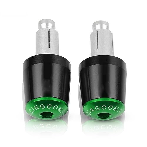 Für ZRX1100 ZRX 1100 1997 1998 1999 2000 2001 Motorradgriffe Lenkergriffenden Stecker Abdeckkappe Ausgewogene Stecker CNC Aluminium Griffteile(Grün) von XZGFZHY