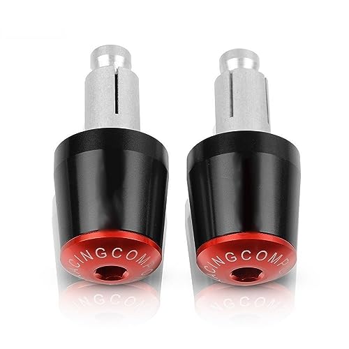 Für ZRX1100 ZRX 1100 1997 1998 1999 2000 2001 Motorradgriffe Lenkergriffenden Stecker Abdeckkappe Ausgewogene Stecker CNC Aluminium Griffteile(Rot) von XZGFZHY