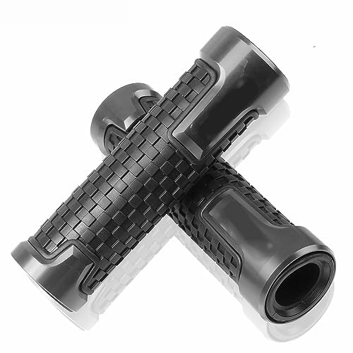 Für ZX-6R ZX6R 1995-2012 2005 2006 2007 2008 2009-2011 Motorradzubehör Handgriffe Lenker Anti-Rutsch-Lenker Handgriff Griffteile(Schwarz) von XZGFZHY