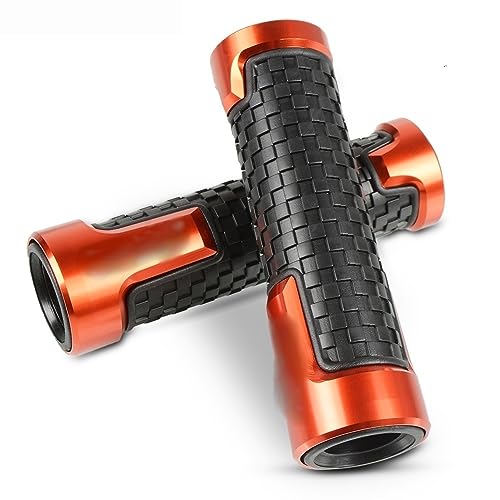 Für ZX10R 2006 2007 2008 2009 2010 2011 2012 2013 2014 2015 ZX10 R ZX 10R Motorradzubehör Handgriffe Lenker Anti-Rutsch-Lenker Handgriff Griffteile(Orange) von XZGFZHY
