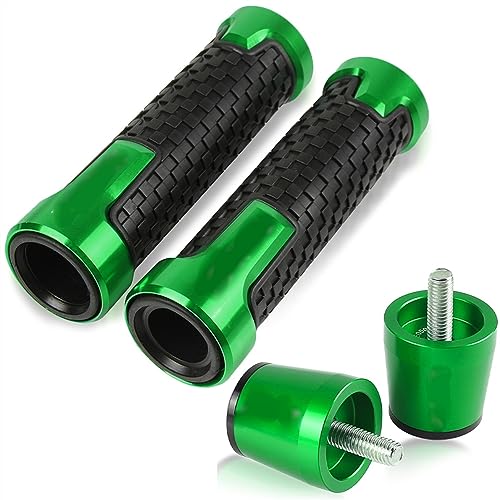 Für ZZR1200 ZZR-1200 ZZR 1200 2002-2020 2003 2004 2005 Motorrad Lenker Handgriffe Rutschfeste Lenkerkappe Endstopfen CNC Aluminium Zubehör Griffteile(Grün) von XZGFZHY