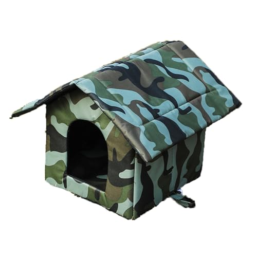 XZKING Katzenhaus für den Außenbereich für Wildkatzen, Hunde, wetterfest, wilde Katze, Katzenhäuser für Hunde, Katzen, für den Innen- und Außenbereich, Größe XL, Grün XZKING Katzenhaus für den Außenbereich für Wildkatzen, Hunde, wetterfest, wilde Katze, Katzenhäuser für Hunde, Katzen, für den Innen- und Außenbereich, Größe XL, Grün von XZKING