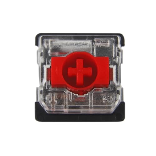 XZKKCD Low-Profile-Schalter KS-27 Rot Blau Achse 3 Pin for Low-Profile-Schalter mechanische Tastatur K1 K7 NuPhy Air75 (Color : Red 110pcs) von XZKKCD