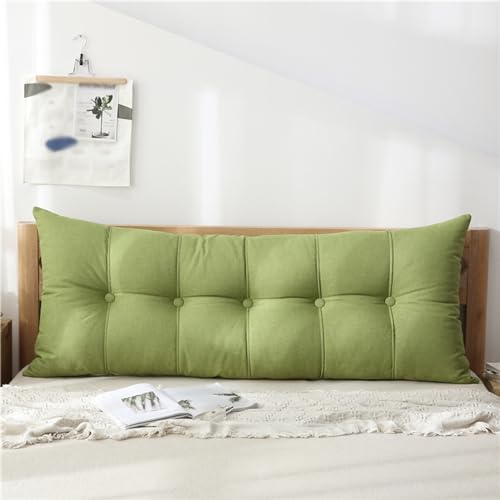 XZLZMYP Rückenkissen Lang Rechteck Hohen Rückenlehne Kissen Waschbar Abnehmbar Wandkissen Lesekissen Lendenkissen Für Bett Kopfteil Gepolstert Sofa Couch Mit Waschbar Bezug,C,180x20x60cm von XZLZMYP