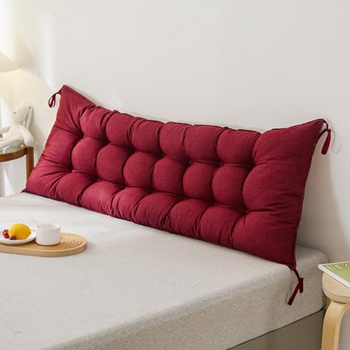 XZLZMYP Rückenkissen Lesekissen Für Bett Sofa Langes Rechteck Rücken Kissen Stützkissen Couchkissen Groß Rückenstützkissen Mit Abnehmbarem Bezug Wandkissen,F,120x10x50cm von XZLZMYP