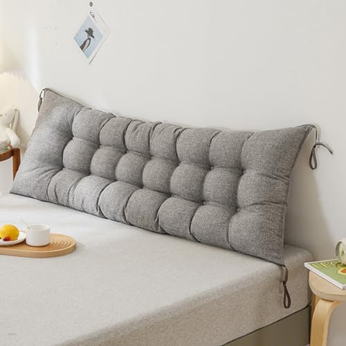 XZLZMYP Rückenkissen Lesekissen Für Bett Sofa Langes Rechteck Rücken Kissen Stützkissen Couchkissen Groß Rückenstützkissen Mit Abnehmbarem Bezug Wandkissen,J,150x10x50cm von XZLZMYP