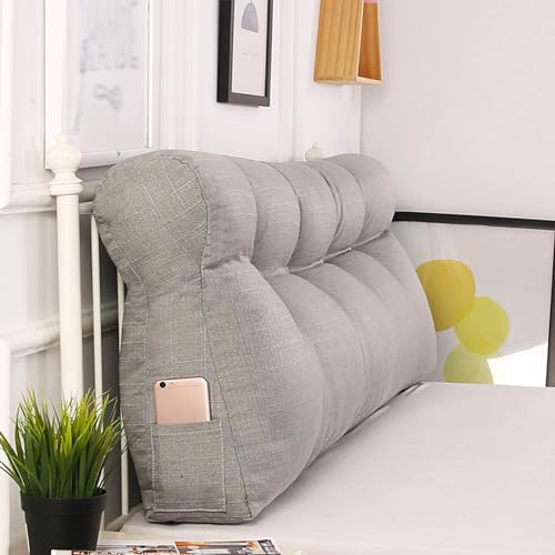 XZLZMYP Sofakissen Groß Polster Sofa Rechteck Gepolstert Ruecken Kissen Für Couch Tagesbett Mit Abnehmbarem Bezug Rückenkissen Für Bett Zum Anlehnen Rückenlehne Lesekissen,E,200x50x15cm von XZLZMYP