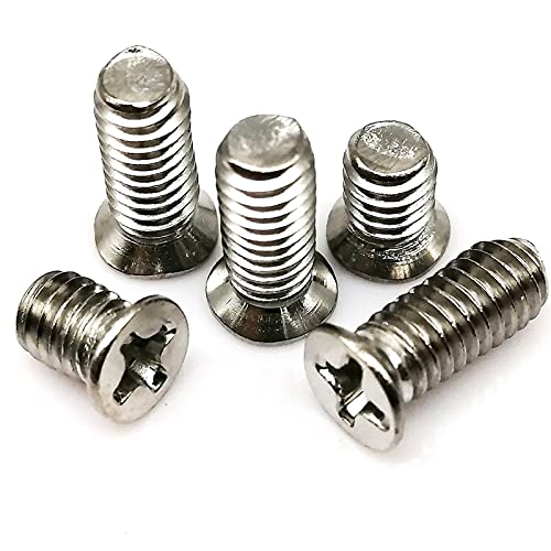 50pc M1.6 M2 M2.5 M3 M4 304 A2-70 Edelstahl Nicht-Standard-flacher Senkkopfschraubenschraube Kleine Kopfdurchmesser 2.5/3/4/5 / 6mm (Dimensions : M4x8x6mm) von XZMALZYC