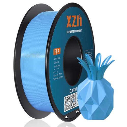 XZN PLA Filament 1.75mm,PLA 3D Drucker Filament,Robust und Langlebig,Maßgenauigkeit +/-0,03mm,1KG Filament Spule,PLA Aquablau von XZN