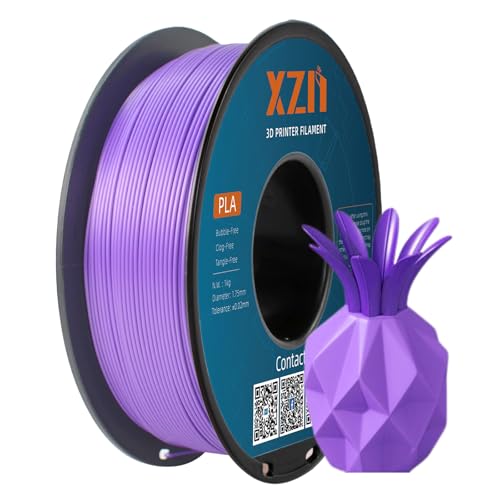 XZN PLA Filament 1.75mm,PLA 3D Drucker Filament,Robust und Langlebig,Maßgenauigkeit +/-0,03mm,1KG Filament Spule,PLA Lila von XZN