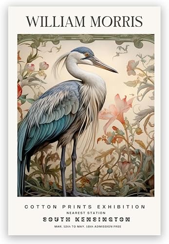 XZSFD NBGEA William Morris Der Kranich Poster Vintage Wandkunst Tier Vogel Pflanze Leinwand Gemälde William Morris Drucke Für Home Decor Bild 50x70cm ungerahmt XZSFD NBGEA William Morris Der Kranich Poster Vintage Wandkunst Tier Vogel Pflanze Leinwand Gemälde William Morris Drucke Für Home Decor Bild 50x70cm ungerahmt von XZSFD NBGEA
