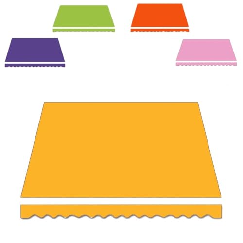 XZSXXAS Markisenbespannung Canvas 4x3/5x3/6x3m, Markisen Ersatzstoff Markisenstoff, Manuelle Sonnenschutz Stoff Einziehbare Markisentuch(Yellow,7x3m/23x10ft) von XZSXXAS