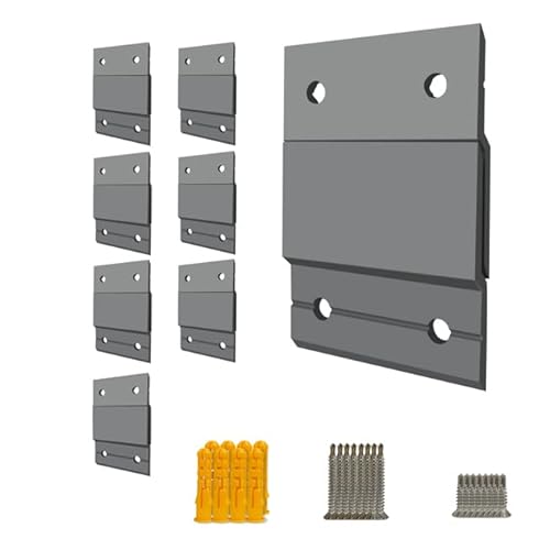 2 Zoll 8 Paar Bilderrahmen-Aufhänger, französische Stollen, versteckte Halterungen, versteckte Halterungen, Wandregale zum Aufhängen von Bildern und Gemälden (2-8) von XZUHYE