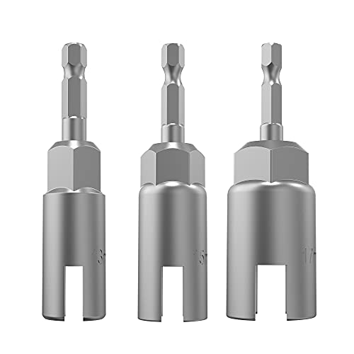 XZUHYE 3 Stück 1/4 Zoll Sechskantschaft, Flügelmuttern-Schraubendreher-Set, flache Flügelmutter, Bohrer-Steckschlüssel-Werkzeugsatz, Plattenmutter-Bohrer, Schraube, C-förmige Hakenschraube XZUHYE 3 Stück 1/4 Zoll Sechskantschaft, Flügelmuttern-Schraubendreher-Set, flache Flügelmutter, Bohrer-Steckschlüssel-Werkzeugsatz, Plattenmutter-Bohrer, Schraube, C-förmige Hakenschraube von XZUHYE