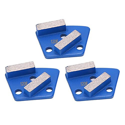 3 Stück Diamant-Schleif schuhe Trapez Betonboden Aggreesiv schneiden 2 e Zähne blau 120# 3 Stück Diamant-Schleif schuhe Trapez Betonboden Aggreesiv schneiden 2 e Zähne blau 120# von XZXCVN