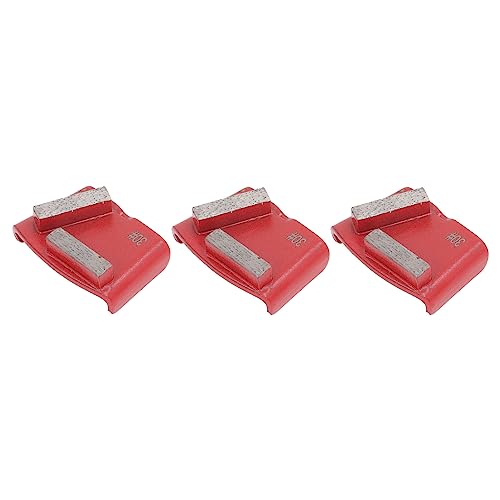 3-teilige Diamant-Schleifschuhe, rot, Trapez, 2 lange Zähne, Schleifwerkzeug zum Polieren von Betonböden, Körnung 30 3-teilige Diamant-Schleifschuhe, rot, Trapez, 2 lange Zähne, Schleifwerkzeug zum Polieren von Betonböden, Körnung 30 von XZXCVN