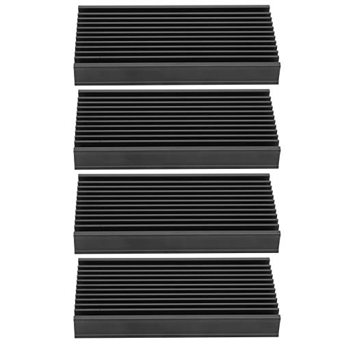 4pcs Q50x12.7x100 Aluminium Kühlkörperkühler -Chip -Kühlflossen für Leiterplattenchips von XZXCVN