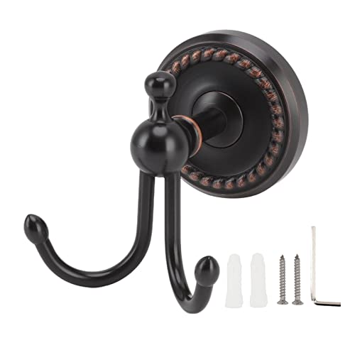 Bad Kleiderhaken Aus Kupfer Und Edelstahl, Gedrehter Design Wandhaken Schwarz - Langlebiges Material, Korrosionsbeständig, Ideal Für Badezimmer Und Flur Bad Kleiderhaken Aus Kupfer Und Edelstahl, Gedrehter Design Wandhaken Schwarz - Langlebiges Material, Korrosionsbeständig, Ideal Für Badezimmer Und Flur von XZXCVN