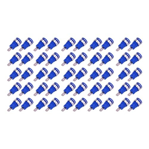 Bananenstecker 4mm Buchse, 50 Stück, Roter Kupferkontakt, Elektrische Prüfanschlüsse - Hohe Strombelastung, Lange Lebensdauer, Zuverlässige Übertragung für Messgeräte (Typ 3) von XZXCVN