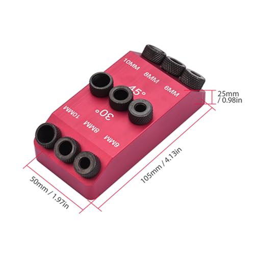 Bohrer Set 6mm 8mm 10mm mit Bohrführung, 30/45 / 90 Grad Winkel, Aluminiumlegierung, vielseitig für Holz und Metall - Präzises Bohren, Leicht und Langlebig, Ideal für Holzarbei Bohrer Set 6mm 8mm 10mm mit Bohrführung, 30/45 / 90 Grad Winkel, Aluminiumlegierung, vielseitig für Holz und Metall - Präzises Bohren, Leicht und Langlebig, Ideal für Holzarbei von XZXCVN