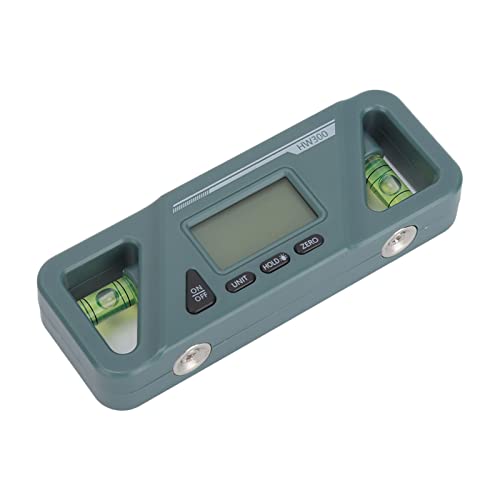 Digital Winkelmesser magnetisch Mini Neigungsmesser Absolute und Relative Messfunktion mit LCD Anzeige für präzise Winkelmessung und Neigungsmessung (Dunkelgrün) von XZXCVN