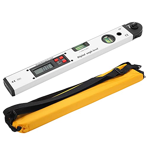 Digitaler Winkelmesser, 400mm Aluminium Winkel Profi - Wasserwaage mit Klapp - Display, IP54 Schutz - Hohe Genauigkeit, Einfach Ablesbar, Für Industrie und Bau von XZXCVN
