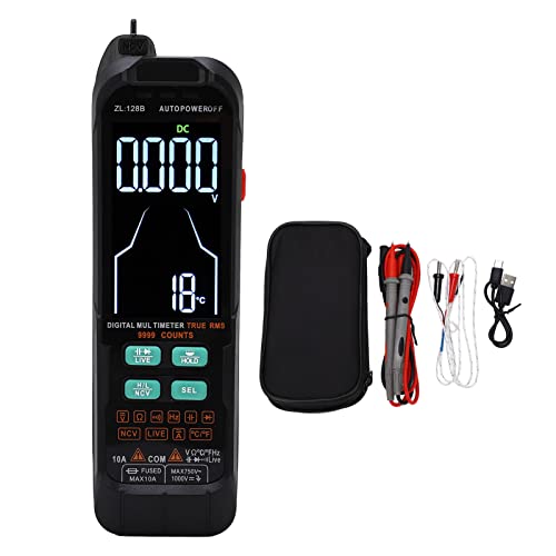 Digitalmultimeter mit großem beleuchtetem Display automatische Messung von Spannung Widerstand Kapazität Temperatur robustes ABS Gehäuse für Haushalt Auto Elektronik Digitalmultimeter mit großem beleuchtetem Display automatische Messung von Spannung Widerstand Kapazität Temperatur robustes ABS Gehäuse für Haushalt Auto Elektronik von XZXCVN