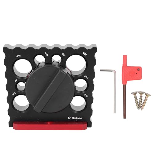 Dübellehre Aluminiumlegierung Einstellbar 8-20mm, Bohrschablone für Holzdübel, Jig Set - Präzises Bohren, Langlebig und Vielseitig, Für Schreiner und Holzhandwerker Dübellehre Aluminiumlegierung Einstellbar 8-20mm, Bohrschablone für Holzdübel, Jig Set - Präzises Bohren, Langlebig und Vielseitig, Für Schreiner und Holzhandwerker von XZXCVN