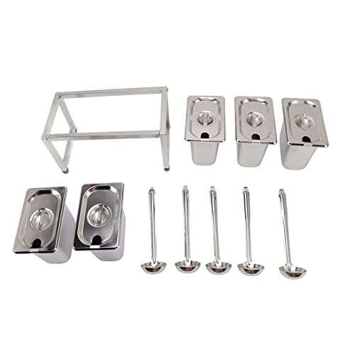 Gewürzregal aus Edelstahl Lebensmittelqualität 0 7 mm Polierte Oberfläche Kratzschutz Abgerundete Ecken für Küche (5pcs Box) von XZXCVN