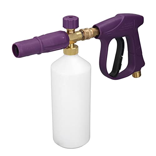 Hochdruckreiniger Pistole Set, Wasserpistole mit 1L Schaumpot, Verstellbarer Wasserdruck und Sprühwinkel - Messingmaterial, Schneller Anschluss, Für Hausputz und Fahrzeugreinigun Hochdruckreiniger Pistole Set, Wasserpistole mit 1L Schaumpot, Verstellbarer Wasserdruck und Sprühwinkel - Messingmaterial, Schneller Anschluss, Für Hausputz und Fahrzeugreinigun von XZXCVN