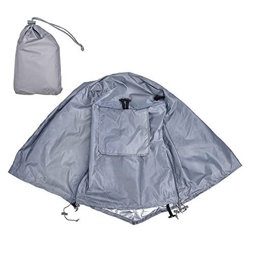 Hundekäfig Abdeckung 109x76x74cm, Wasserdicht, Staubdicht, Grau - Schutz Vor Regen Und Staub, Belüftung Mit Zwei Rolltüren, Für Indoor Und Outdoor Nutzung (Typ 1) von XZXCVN