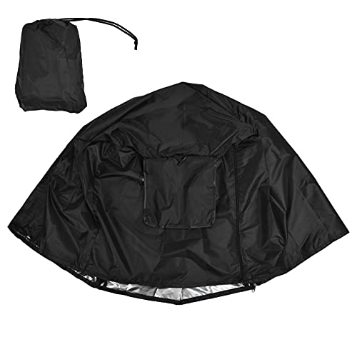 Hundekäfig Abdeckung 109x76x74cm, Wasserdicht, Staubdicht, Grau - Schutz Vor Regen Und Staub, Belüftung Mit Zwei Rolltüren, Für Indoor Und Outdoor Nutzung (Typ 2) von XZXCVN