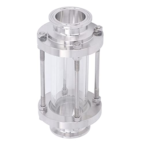 Inline-Schauglas – Vollloch-Design, 360-Grad-Beobachtung, Schauglas aus Edelstahl 304 mit Klemmende zur Überwachung des Wasser-Öl-Dampf-Durchflusses (type 3) von XZXCVN