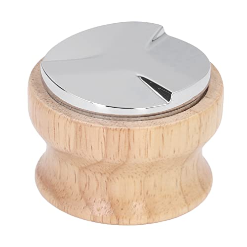 Kaffee - Pulver - Distributor aus Edelstahl 304 verstellbar mit Holzgriff stabil für perfekte Kaffeepad - Verteilung von XZXCVN
