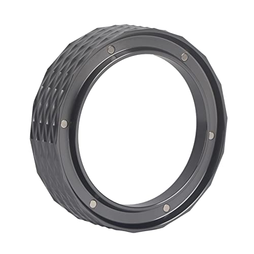 Kaffeedingungsring 58 mm aus Aluminium mit stabilem Design für gleichmäßige Dosierung und einfache Reinigung für Heim und Büro (Grau) von XZXCVN