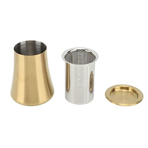 Kaffeesieb aus Edelstahl 18/10 goldbeschichtet Multifunktional mit feinem Sieb und eingekerbtem Becherrand für konzentration geeignet für Handbrühkaffee zu Hause und unterwe Kaffeesieb aus Edelstahl 18/10 goldbeschichtet Multifunktional mit feinem Sieb und eingekerbtem Becherrand für konzentration geeignet für Handbrühkaffee zu Hause und unterwe von XZXCVN
