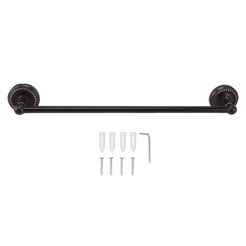 Kupfer Handtuchhalter, Badezimmer Einzelleiste, 51cm Schwarz - Rostfrei, Stabil und Platzsparend, Einfaches Aufhängen von Handtüchern (Typ 1) von XZXCVN