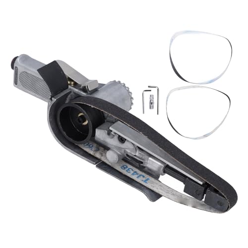 Pneumatischer Bandschleifer 20MM, Luftbetriebene Schleifmaschine Metall Kunststoff Holz - Hohe Stabilität, Edelstahl Material, Ideal für Polieren und Schleifen Pneumatischer Bandschleifer 20MM, Luftbetriebene Schleifmaschine Metall Kunststoff Holz - Hohe Stabilität, Edelstahl Material, Ideal für Polieren und Schleifen von XZXCVN