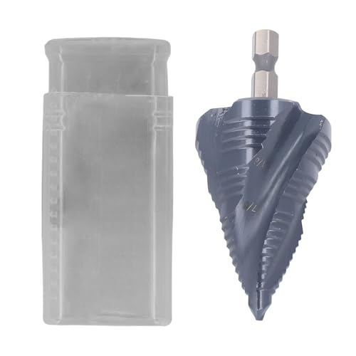 Stufenbohrer HSS 4-12 mm, Metallbohrer mit 4 Spiralen, 8% Kobalt, Spiral Lochbohrer - Schneller Schnitt, Hohe Härte, Für Stahl, Holz und Kunststoff Stufenbohrer HSS 4-12 mm, Metallbohrer mit 4 Spiralen, 8% Kobalt, Spiral Lochbohrer - Schneller Schnitt, Hohe Härte, Für Stahl, Holz und Kunststoff von XZXCVN