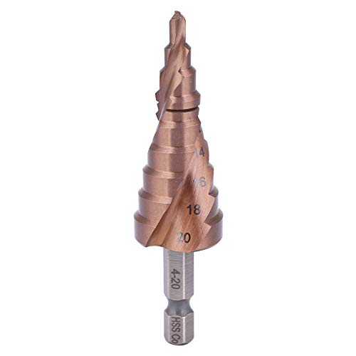 Stufenbohrer Multifunktional 6-35mm, HSS Kobalt Beschichtet, Sechskantschaft Lochbohrer - Hohe Verschleißfestigkeit, Für Metall, Kunststoff und Holz (4-20) von XZXCVN