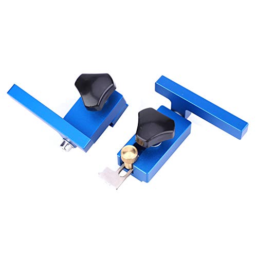 T Track Stop Werkzeug, Aluminiumlegierung, 30# 45# - Rostschutzbeschichtet, Für Holzarbeiten und Standard T Nut Systeme von XZXCVN