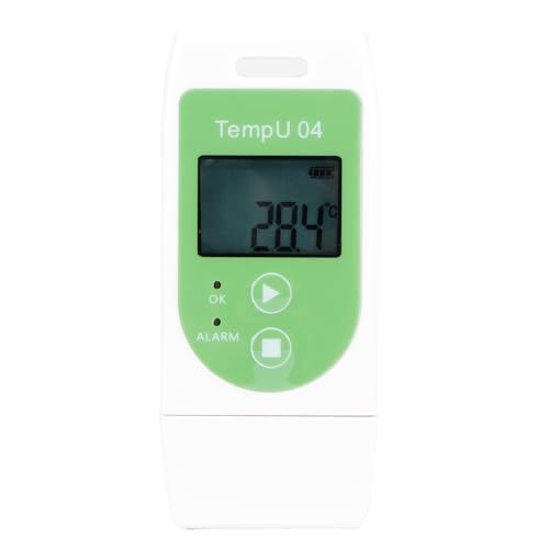 Temperature Recorder USB Temp Data Logger, 30°C bis 60°C, 32000 Messwerte - PDF Und CSV Bericht, Einfache USB Datenübertragung, Ideal Für Kühlschrank Und Transport von XZXCVN
