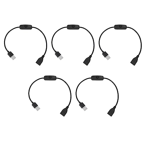 USB Verlängerungskabel mit Schalter 1 Meter PVC langlebig einfache Bedienung für LED Lampe USB Lüfter Notebook von XZXCVN